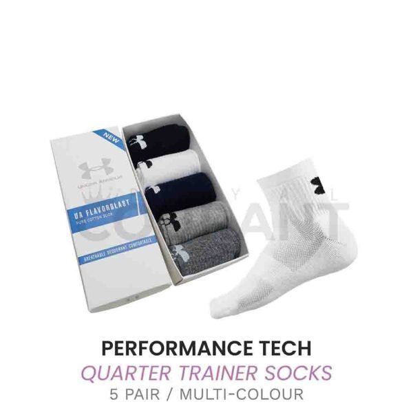 Performance Tech Quarter Trainer Socks -For Any Activity