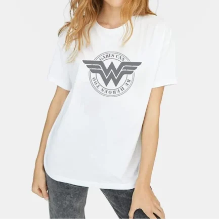 Women's Wonder Women  Print Cotton T-shirts